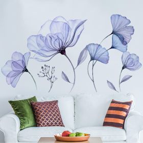 Flower Wall Decals Peel and Stick Floral Vinyl Sticker Mural Wall Flower Decals 3D Wall Sticker Decals for Bedroom Flowers Living Room Home Decor