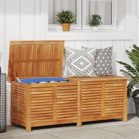 Garden Storage Box with Louver 59.1"x19.7"x22" Solid Wood Acacia